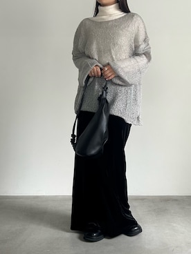 「お洒落さんとつながりたい」｜「アイテム（スリッポン）」を使った、Renaさん（レディース・151cm）の秋コーディネート