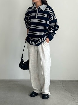 「アイテム（スリッポン）」を使った、Renaさん（レディース・151cm）の冬コーディネート