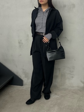 「select MOCA（セレクトモカ）のアイテム（ローファー）」を使った、Renaさん（レディース・151cm）の秋コーディネート