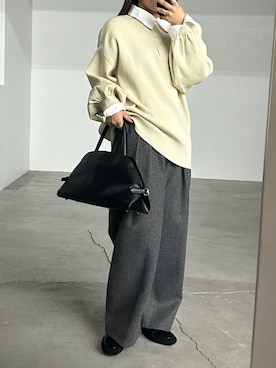 「select MOCA（セレクトモカ）のアイテム（ローファー）」を使った、Renaさん（レディース・151cm）の秋コーディネート