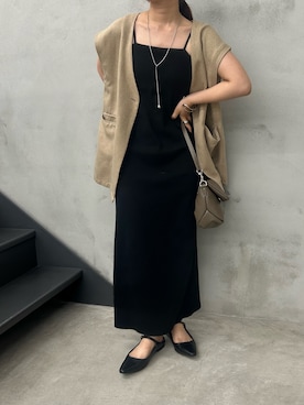 「アイテム（ワンピース/ドレス）」を使った、Renaさん（骨格ウェーブ・レディース・151cm）の秋コーディネート
