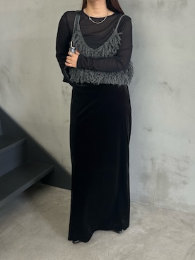 「アイテム（ベスト）」を使った、Renaさん（レディース・151cm）の秋コーディネート