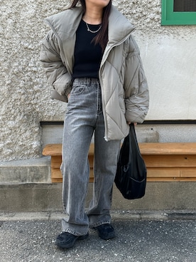 「アイテム（ハンドバッグ）」を使った、Renaさん（レディース・151cm）の秋コーディネート