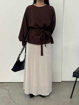 「select MOCA（セレクトモカ）のアイテム（スカート）」を使った、Renaさん（レディース・151cm）の秋コーディネート