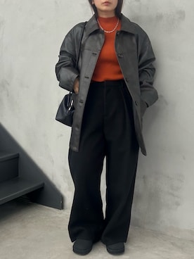 「select MOCA by son（セレクトモカバイソン）のアイテム」を使った、Renaさん（レディース・151cm）の冬コーディネート