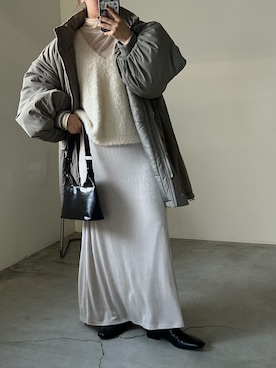 「アイテム（ダウンジャケット/コート）」を使った、Renaさん（レディース・151cm・20代）の秋コーディネート