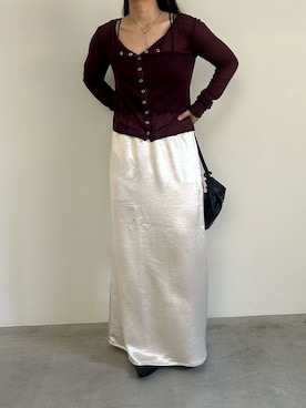 「select MOCA（セレクトモカ）のアイテム（キャミソール）」を使った、Renaさん（レディース・151cm）の秋コーディネート