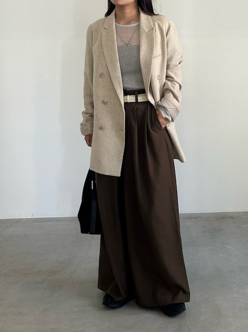 セール】【サイズ展開あり】ツイードダブルジャケット（テーラード