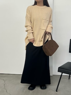 「アイテム（スリッポン）」を使った、Renaさん（レディース・151cm）の秋コーディネート