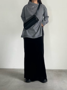 「アイテム（スリッポン）」を使った、Renaさん（レディース・151cm・20代）の秋コーディネート