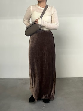 「アイテム（スリッポン）」を使った、Renaさん（レディース・151cm）の秋コーディネート