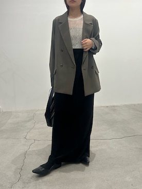 「アイテム（テーラードジャケット）」を使った、Renaさん（レディース・151cm）の秋コーディネート
