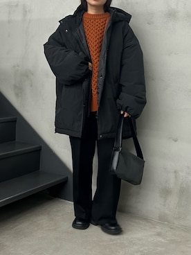 「アイテム（スリッポン）」を使った、Renaさん（レディース・151cm）の秋コーディネート