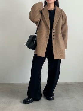 「アイテム（スリッポン）」を使った、Renaさん（レディース・151cm）の秋コーディネート