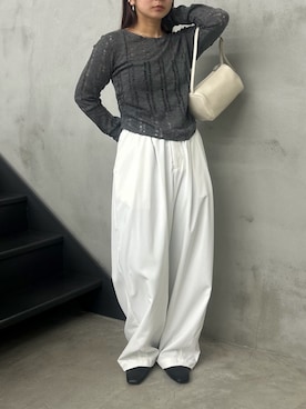 「select MOCA（セレクトモカ）のアイテム（バッグ）」を使った、Renaさん（レディース・151cm）の春コーディネート