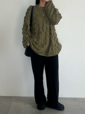 「アイテム（スリッポン）」を使った、Renaさん（レディース・151cm・20代）の秋コーディネート