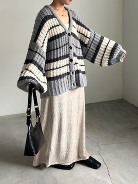 「ベロアスカート」｜「アイテム（アクセサリー）」を使った、Renaさん（レディース・151cm）の秋コーディネート