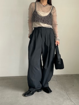 「アイテム（ベスト）」を使った、Renaさん（レディース・151cm・20代）の夏コーディネート