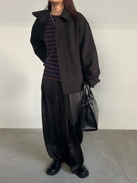 「アイテム（スリッポン）」を使った、Renaさん（レディース・151cm・20代）の秋コーディネート