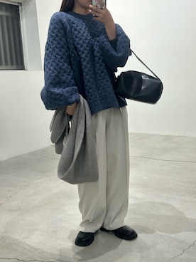 「アイテム（スリッポン）」を使った、Renaさん（レディース・151cm・20代）の冬コーディネート