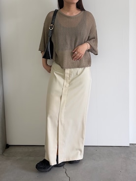 「select MOCA（セレクトモカ）のアイテム（ハンドバッグ）」を使った、Renaさん（レディース・151cm）の春コーディネート
