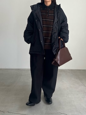 「アイテム（ダウンジャケット/コート）」を使った、Renaさん（レディース・151cm）の秋コーディネート