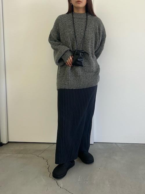 ピンストライプロングスカート