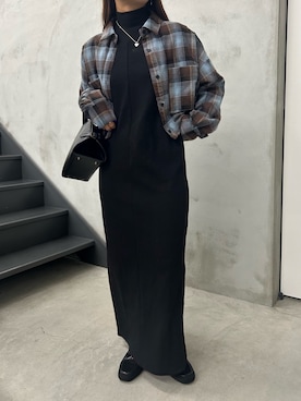 「select MOCA（セレクトモカ）のアイテム（ローファー）」を使った、Renaさん（レディース・151cm）の秋コーディネート