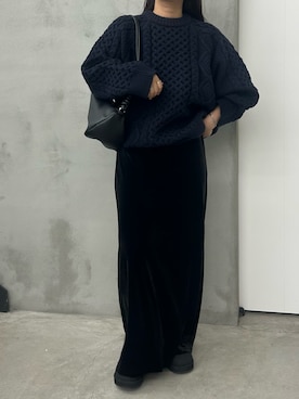 「アイテム（スリッポン）」を使った、Renaさん（レディース・151cm・20代）の秋コーディネート