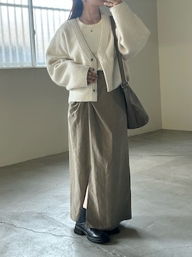 「アイテム（スリッポン）」を使った、Renaさん（レディース・151cm）の秋コーディネート