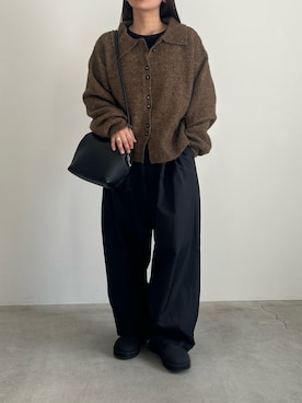 「アイテム（スリッポン）」を使った、Renaさん（レディース・151cm）の冬コーディネート