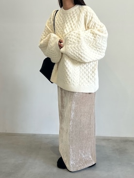 「アイテム（スリッポン）」を使った、Renaさん（レディース・151cm）の秋コーディネート