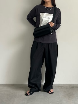 「select MOCA by son（セレクトモカバイソン）のアイテム（その他パンツ）」を使った、Renaさん（レディース・151cm）の夏コーディネート