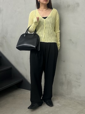 「select MOCA（セレクトモカ）のアイテム（パンツ）」を使った、Renaさん（レディース・151cm）の春コーディネート