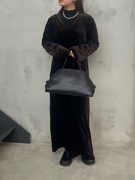 「アイテム（スリッポン）」を使った、Renaさん（レディース・151cm）の冬コーディネート