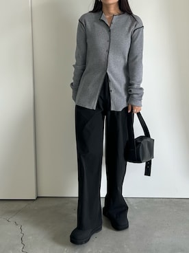 「アイテム（スリッポン）」を使った、Renaさん（レディース・151cm）の秋コーディネート