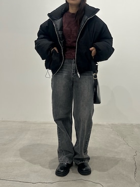 「アイテム（ダウンジャケット/コート）」を使った、Renaさん（レディース・151cm）の秋コーディネート