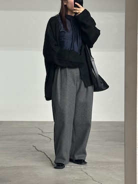 「select MOCA（セレクトモカ）のアイテム（ローファー）」を使った、Renaさん（レディース・151cm）の秋コーディネート