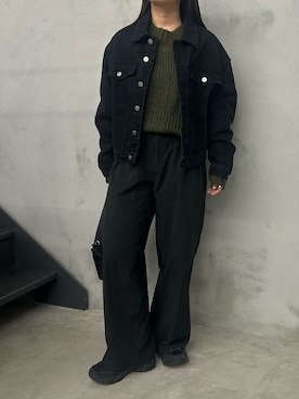 「アイテム（デニムジャケット）」を使った、Renaさん（レディース・151cm・20代）の秋コーディネート