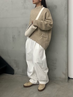 「select MOCA by son（セレクトモカバイソン）のアイテム（その他パンツ）」を使った、Renaさん（レディース・151cm）の秋コーディネート