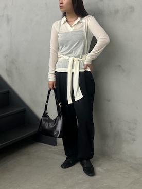 「select MOCA（セレクトモカ）のアイテム（バッグ）」を使った、Renaさん（レディース・151cm）の春コーディネート