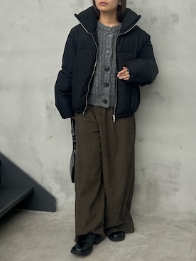 「select MOCA by son（セレクトモカバイソン）のアイテム」を使った、Renaさん（レディース・151cm）の冬コーディネート