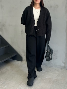 「アイテム（スリッポン）」を使った、Renaさん（レディース・151cm・20代）の秋コーディネート