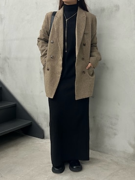 「アイテム（スリッポン）」を使った、Renaさん（レディース・151cm）の秋コーディネート