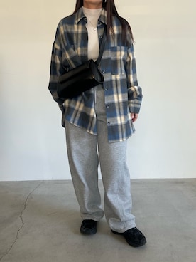 「アイテム（スウェットパンツ）」を使った、Renaさん（レディース・151cm・20代）の秋コーディネート