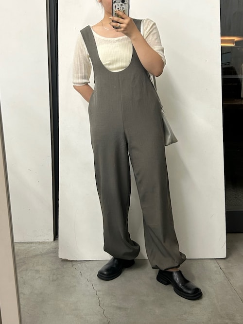 セール】ディープUネックサロペット（サロペット/オーバーオール