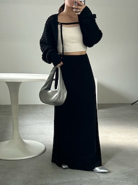 「select MOCA（セレクトモカ）のアイテム（スカート）」を使った、Renaさん（レディース・151cm）の冬コーディネート