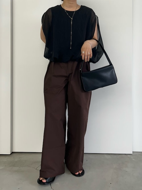 Et】Water-repellent 2Tuck Wide Pants（スラックス）｜select MOCA Et