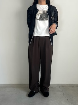 「select MOCA（セレクトモカ）のアイテム（ローファー）」を使った、Renaさん（レディース・151cm）の秋コーディネート