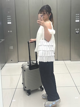 「grounds（グラウンズ）のアイテム」を使った、𝕟𝕠𝕟さん（骨格ストレート・レディース・154cm）の夏コーディネート